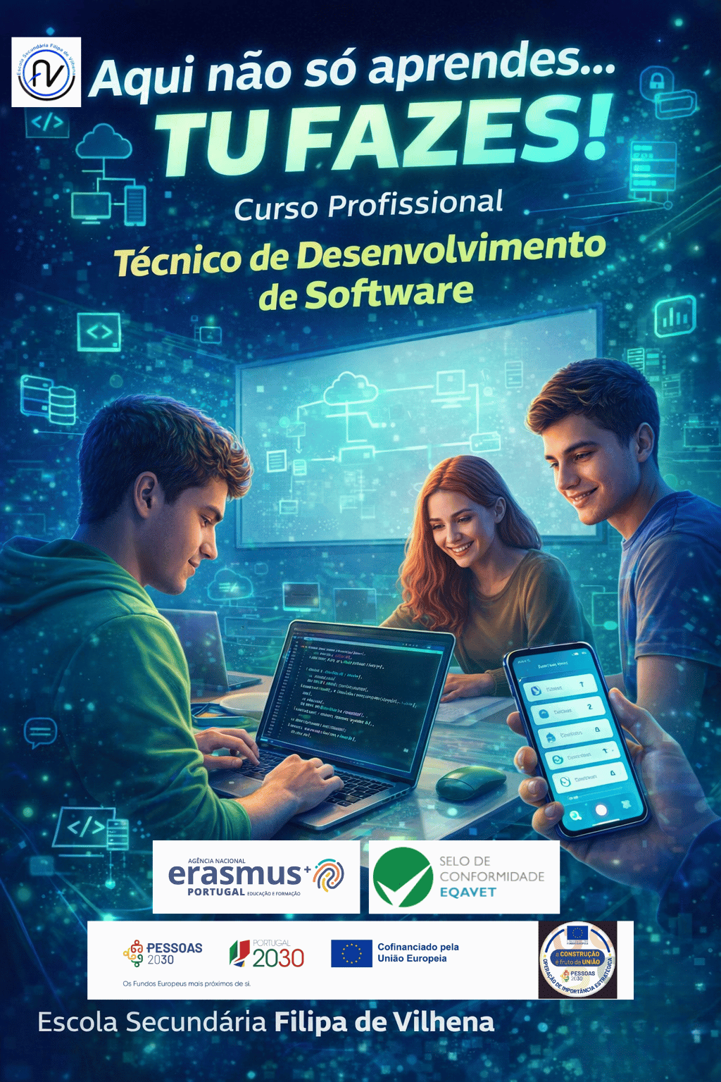 Curso Profissional de Técnico de Desenvolvimento de Software - Inscrições abertas